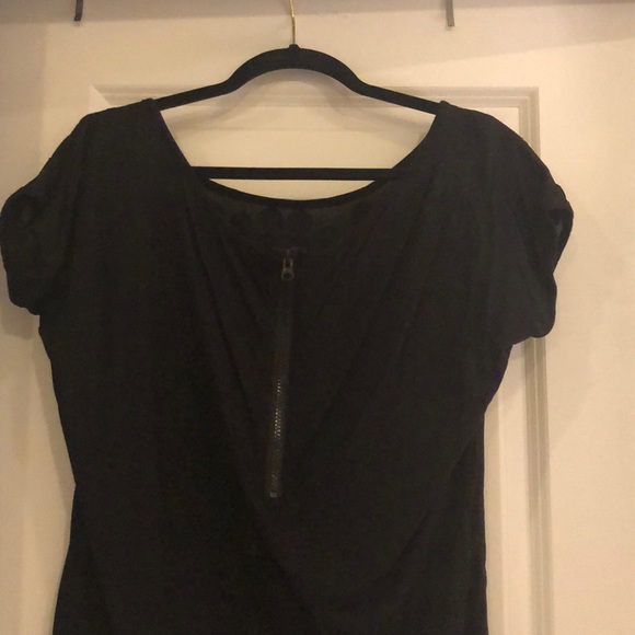 Black Sequin Look Blouse - Picture 3 of 3